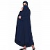Free size jilbab with nose piece- Navy Blue